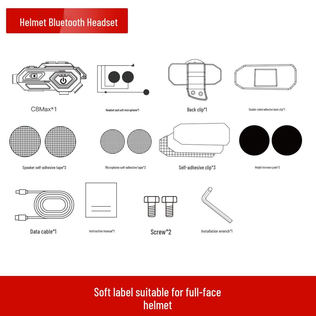 Multifunctional Bluetooth Motorcycle Helmet Headset with 600m Intercom, HD Video Recording, Photography, and Long Battery Life.