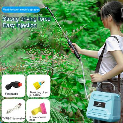 1.3 Gallon/2.1 Gallon Electric Sprayer Built-in 18650mAh Rechargeable Battery Sprayer Garden Sprayer with Telescopic Spray Wand for Plant Watering