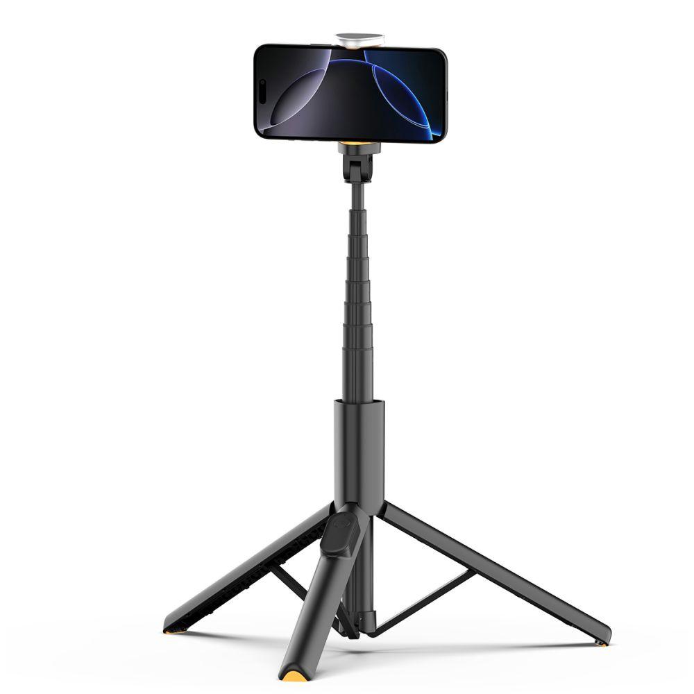 Selfie Stick kijek do zdjęć statyw tripod składany z pilotem Bluetooth 146 cm