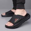 Fashion Men's New Summer Slippers Casual Beach Shoes Non-slip Soft Soles Lightweight Hand-stitched Comfortable Outdoor Slippers for Man