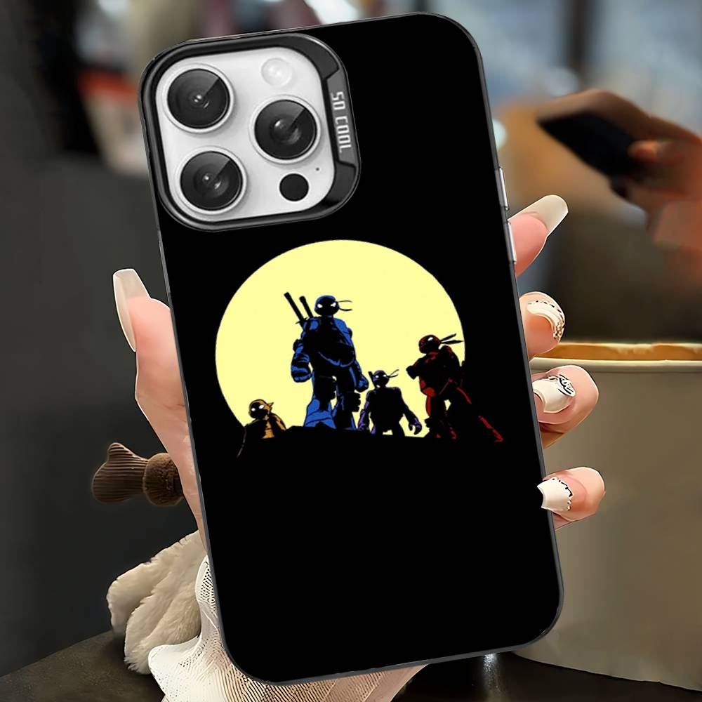 

Animated N-Ninja T-Turtles TV Phone Case For IPhone 16 15 14 13 12 11 17 Pro MAX Plus Pro Matte Shockproof Cover iPhone 16 pro