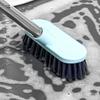 Bathroom & Floor Gap Cleaning Brush with Long Handle - Hard Bristle for Carpet & Toilet Cleaning
