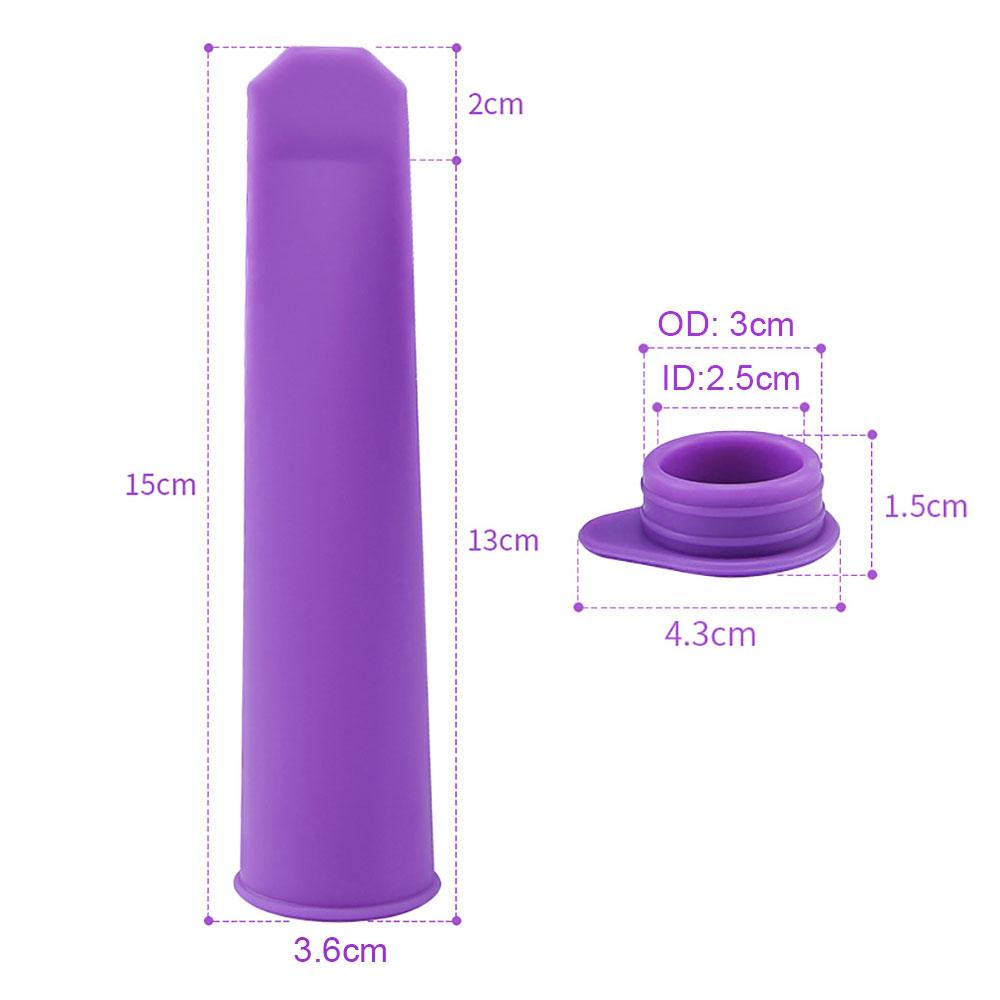 

Silicone World Summer DIY Popsicle Silicone Molds Handheld Ice Cream Mold Food Grade SilicaGel Popsicles Ice Cube Mold Ice Maker фіолетовий