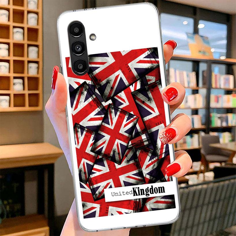 Union Jack England UK Flag Phone Case For Samsung Galaxy A17 A37 A57 A16 A26 A36 A56 A15 A25 A35 A55 A14 A24 A34 A54 A13 A23 A33