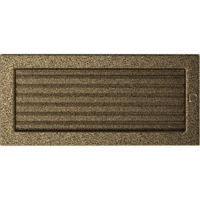 Vent Cover 17x37 Black and Gold with Blinds