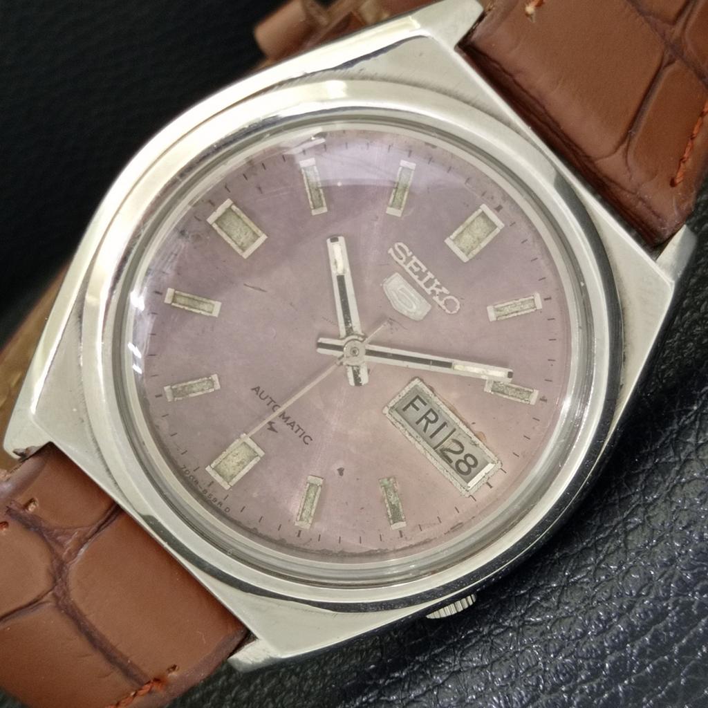 AUTOMATIC VINTAGE SEIKO 5 7009A JAPAN MENS ORIGINAL DIAL WATCH a500786-5 R154-a500786