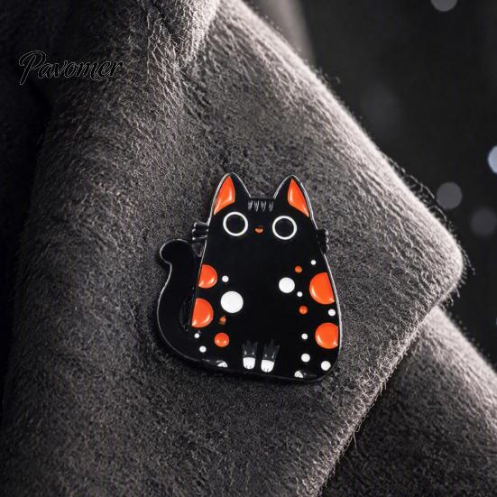 Cat Hat Badge Cartoon Alloy Brooch Pin, Mini Enamel Animal Shape Ornament Clothing Jewelry Accessory for Women Men Decoration Pin
