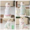 Spring Summer Cat Cotton Yarn Striped Cute Love Button Vest Dog Teddy Bigbear Pet Cat Clothes