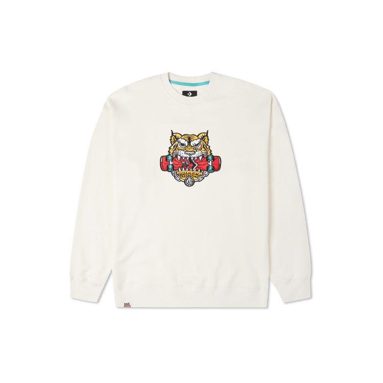 Converse Sweatshirt Unisex Milk White 10024319-A01