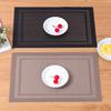 Teslin PVC Return-shaped Luxury Diagonal Frame Waterproof Placemat, Western Tableware Mat, Dish Cloth Mat