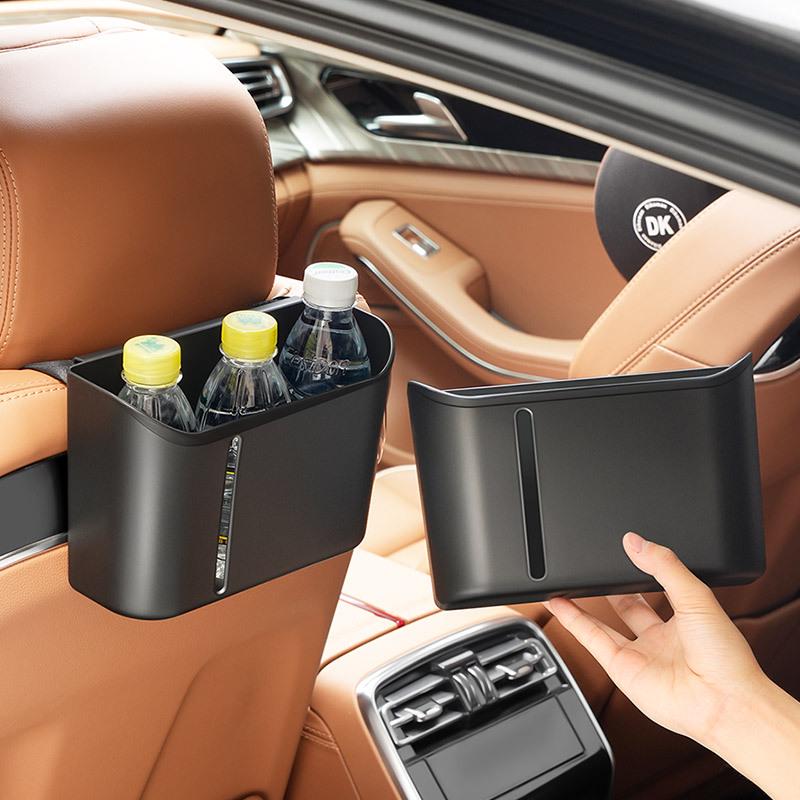 Multi-purpose Car Seat Organizer & Tissue Dispenser with Trash Bin