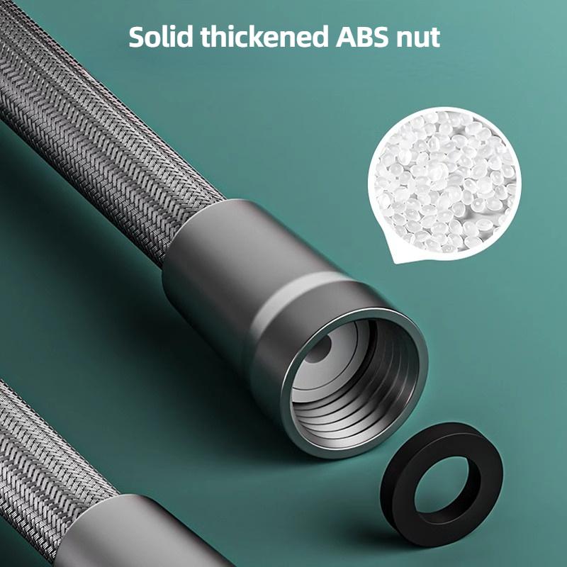 PVC-Handbrauseschlauch, flexibler Edelstahl-Sanitärschlauch, Duschkopfrohr, 1,5 m, Bad-Zubehör