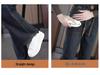 2025 Elastic Fleece-Lined High-Waisted Slimming Straight-Leg Jeans for Autumn/Winter