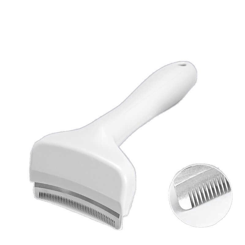Dual-Use Cat Shedding Comb: Removes Loose Hair for Short & Long Hair Cats, Small Size for Easy Cleaning