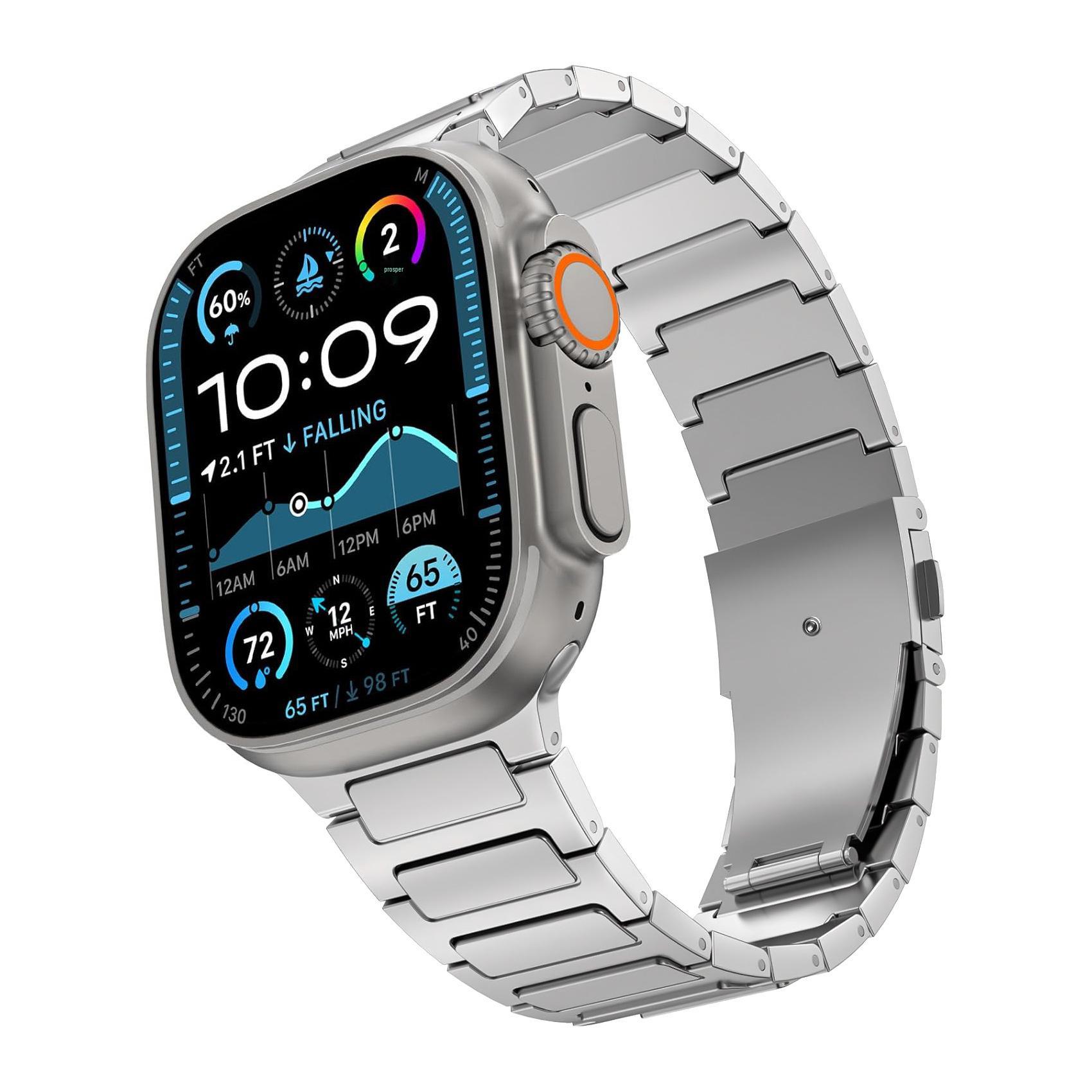 

Compatible Titanium Alloy Strap for Apple Watch Ultra 3 42-49mm
