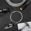 2026 New 20 Pack Cable Locks, 4.9ft X 3mm Steel Security Cable Lock with Double Loops Luggage for U Lock Padlock and Outdoor Use