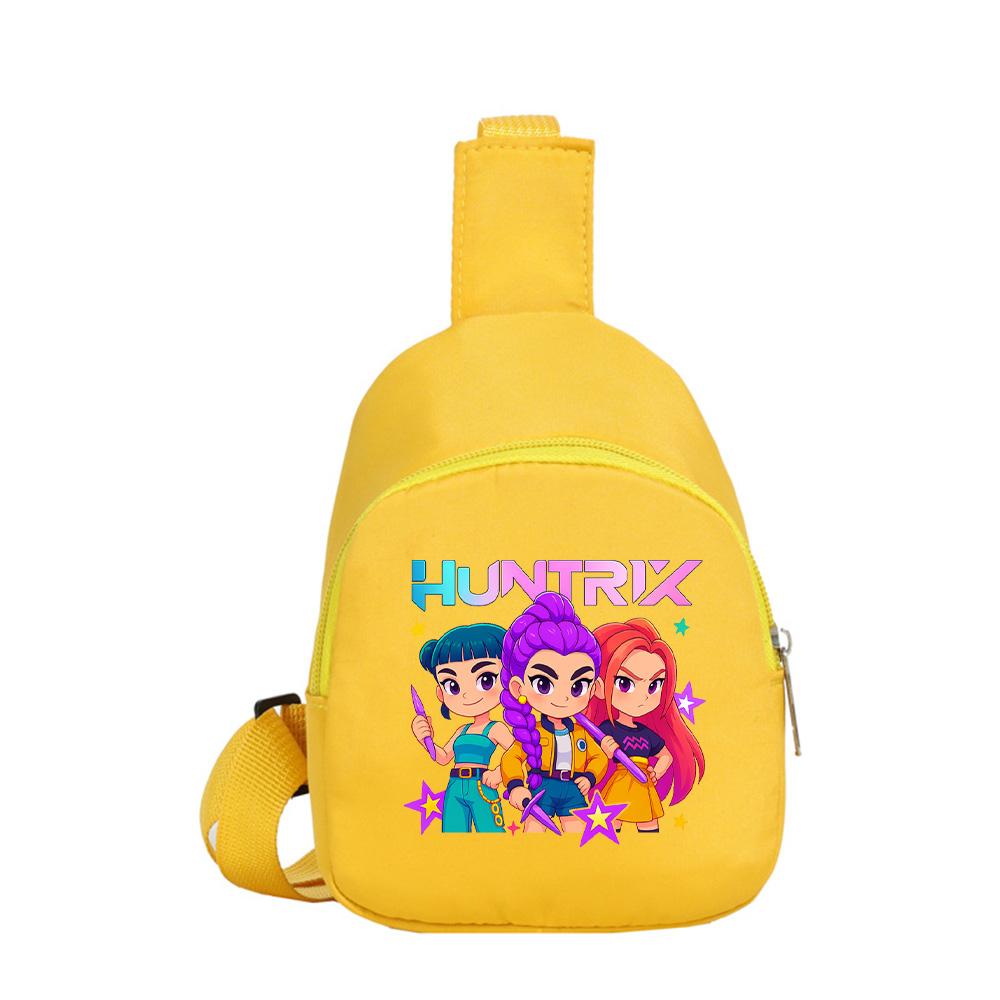 Zaino Petto Kawaii Stampato Anime K-Pop Cacciatori di Demoni per Ragazzo Ragazza Borsa a Spalla Studente Borsa a Tracolla Portatile Regalo di Natale per Bambino