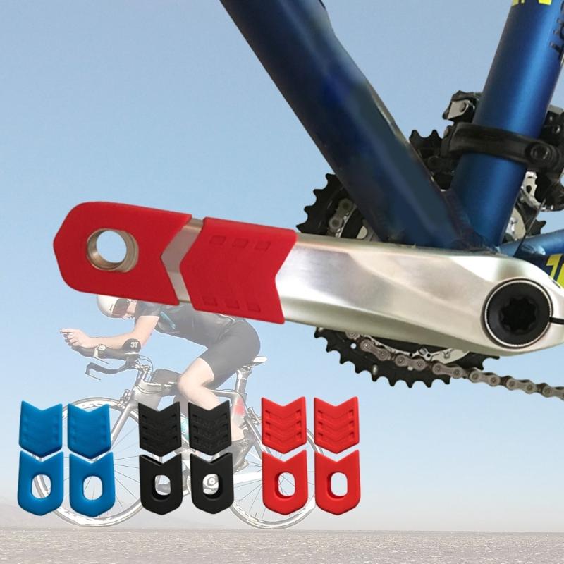 Bike Crank Cover Silicone Bicycles Crank Protections Sleeve Arm Protector Bicycles Crank Protector Cycling Accessories