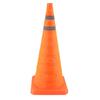 Collapsible Traffic Safety Cone 70x29x29cm Foldable Reflective Safety Road Parking Cone