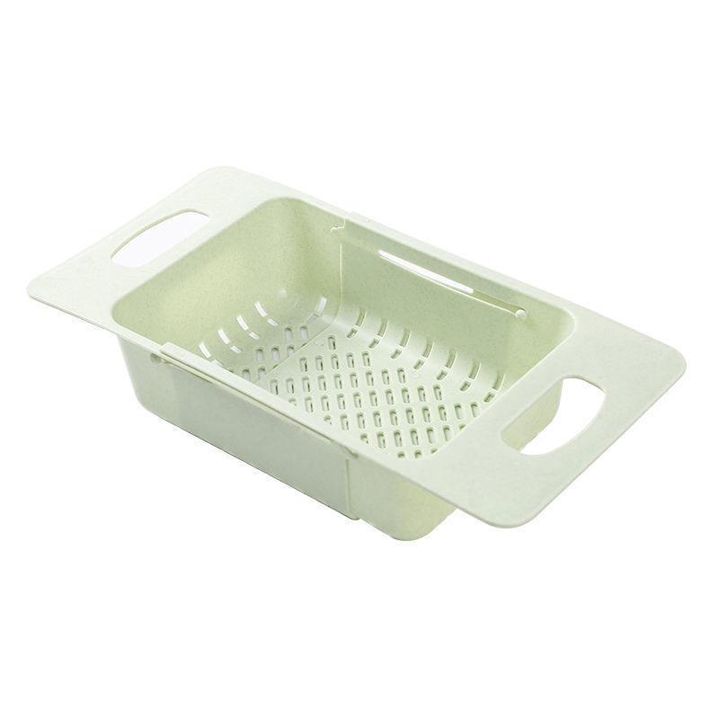 Retractable Kitchen Vegetable Fruit Washing Rack Extendable Adjustable Dish Drainer Sink Drain Basket Kitchen Accessories
