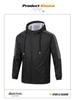 Men's Plus Size Casual Hooded Trench Coat - Autumn Loose Fit 40D Nylon Jacket