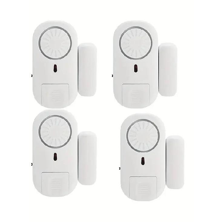 1Pcs/2Pcs/4Pcs Security Home Window and Door Burglar Alarm System Magnetic Sensors for Home Security Systems, Door and Window a