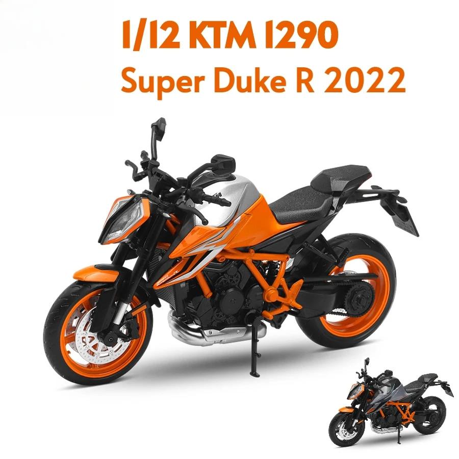 Motocicletă Jucărie KTM 1290 Super Duke R 2022 la Scară 1/12 Model Turnat sub Presiune CCA 1:12 Sport Racing Colecție Miniatură Cadou pentru Copil Copii