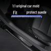 Compatible Tesla Model Y TPE Door Sill Strips & Console Kick Protection - Front, Rear, and Second Row Coverage