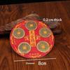Magnet de Frigider cu Monede ale Celor Cinci Împărați Chinezi Feng Shui Aduc Noroc Bun Pentru Decorarea Casei