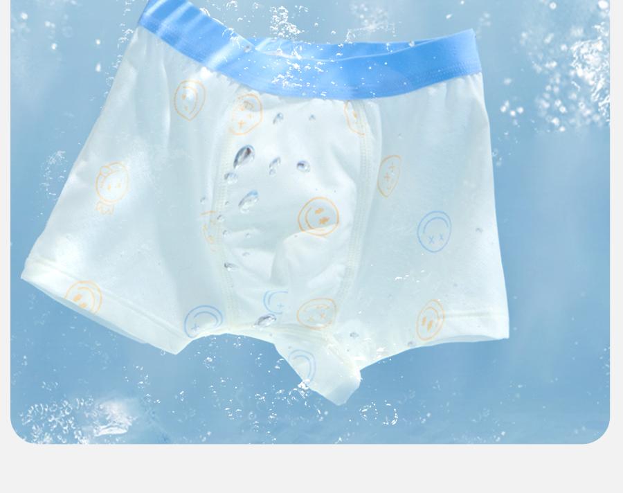 Boys' Ice Silk Underwear Summer Thin Edition Boys' Modal Four Corners Shorts Children's Cartoon Flat Corners A-class