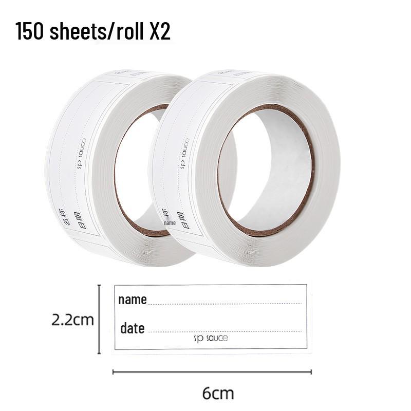 Waterproof Self-Adhesive Kitchen Refrigerator Classification Stickers for Easy Handwritten Food Storage.