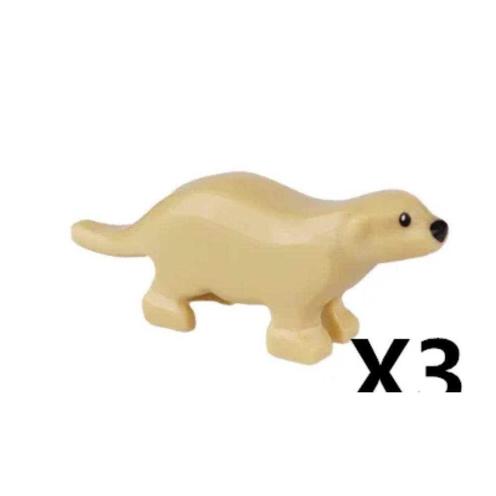 MOC ZOO Farma Zvířat Stavební Kostky Sova Ještěrka Chobotnice Veverka Prase Pes Kuře Kočka Holub Myš Vlk Králík Mini DIY Kostka K060