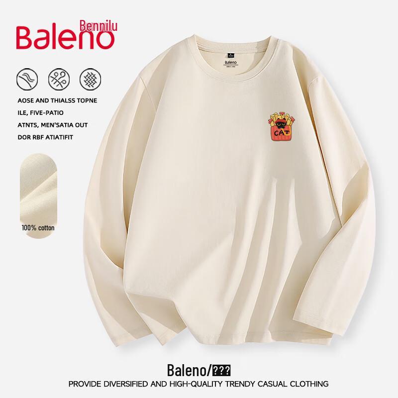 Baleno Men's American Retro Printed Long Sleeve T-Shirt