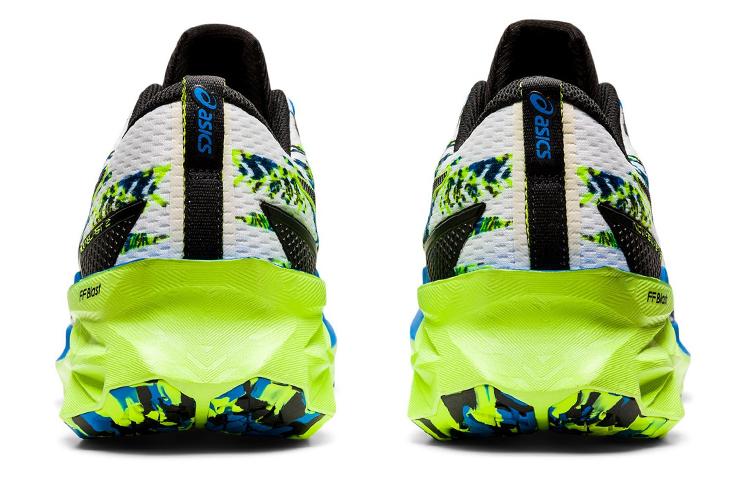 Men's Sneakers ASICS Novablast 2 Run Faster Lime Green White/Black/Blue/Lime Green