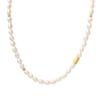 Elegant 18K Gold-Plated Freshwater Pearl & Titanium Steel Necklace