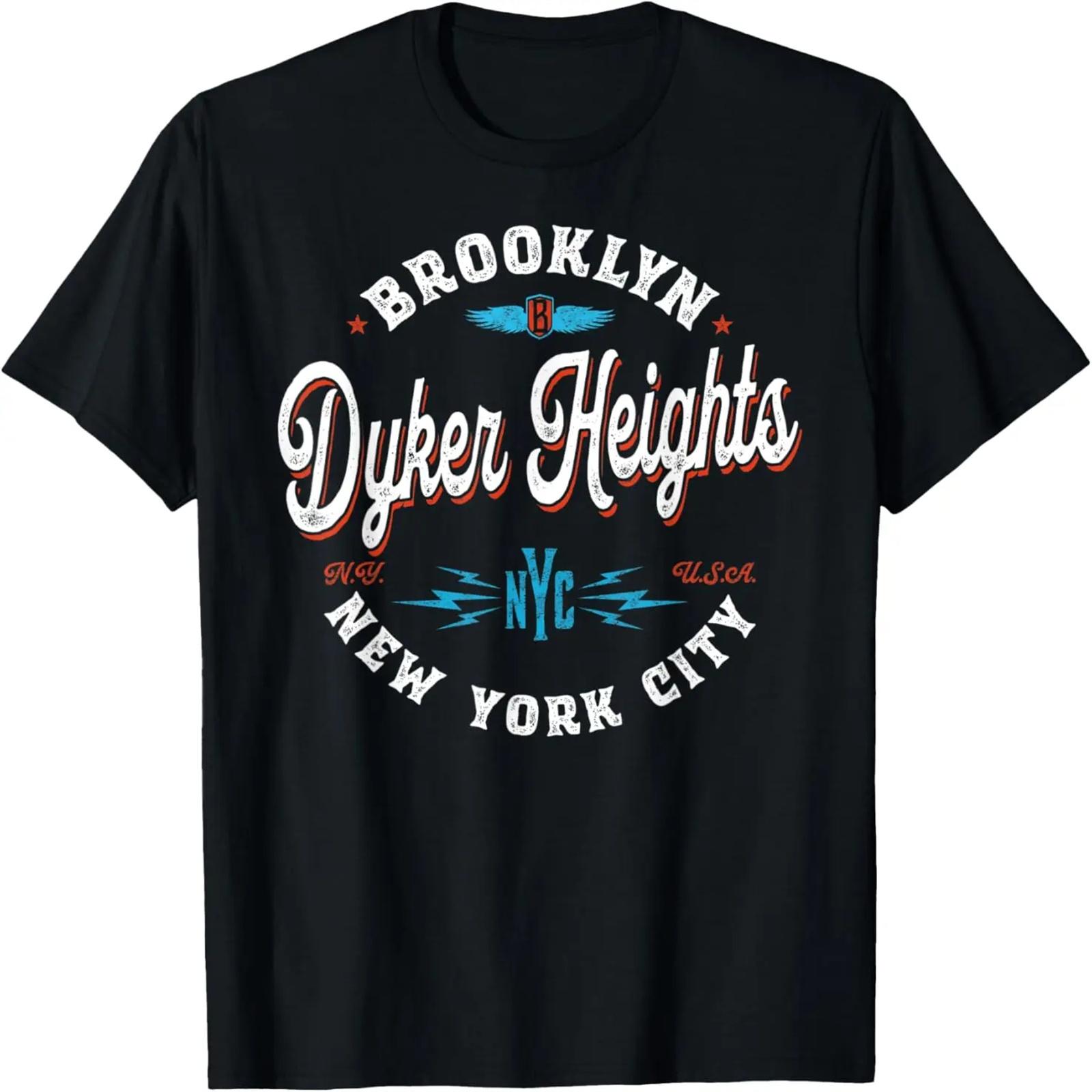 

Dyker Heights Brooklyn - New York retro vintage graphic T-Shirt XXXXXL чёрный