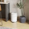 Trash Can 20L, with Pedal, Inner Bucket, Fingerprint-Proof, Quiet Closing, Cream White