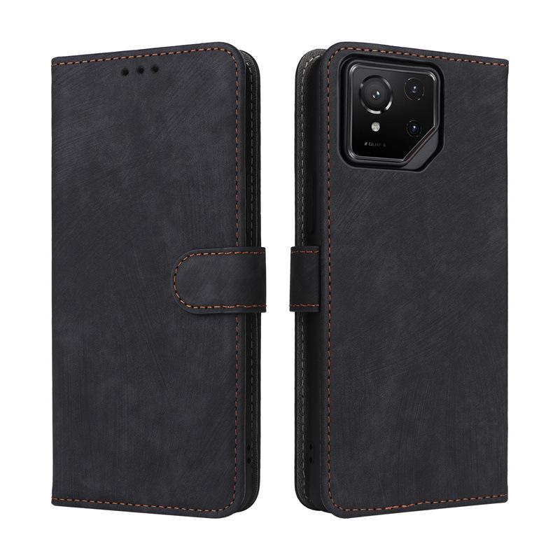 Flip Cases For Asus ROG Phone 9/ROG Phone 9 Pro Leather Case [Flip Vintage Leather] Shockproof Durable Retro Protective Cover