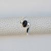 Natural Black Onyx Dainty Ring, Handmade Ring, 925 Sterling Silver Ring, Oval Black Onyx Ring, December Birthstone