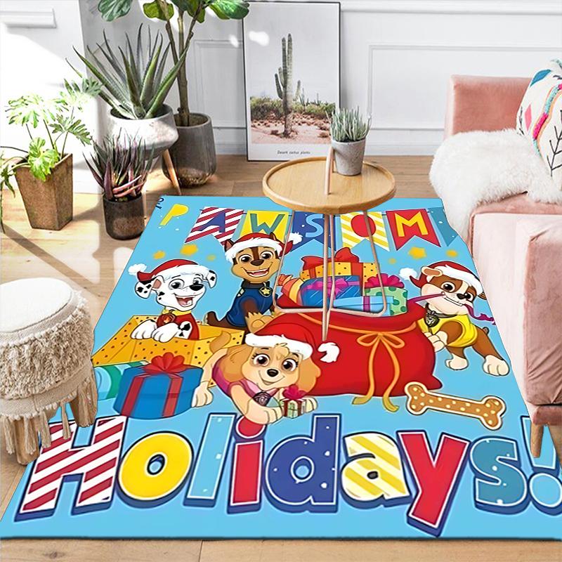 1Pc Paw Patrol Christmas Magic Rug Office Carpet Indoor Outdoor Doormat Nonslip Soft And Comfortable Living Room Christmas Halloween Gift D91883
