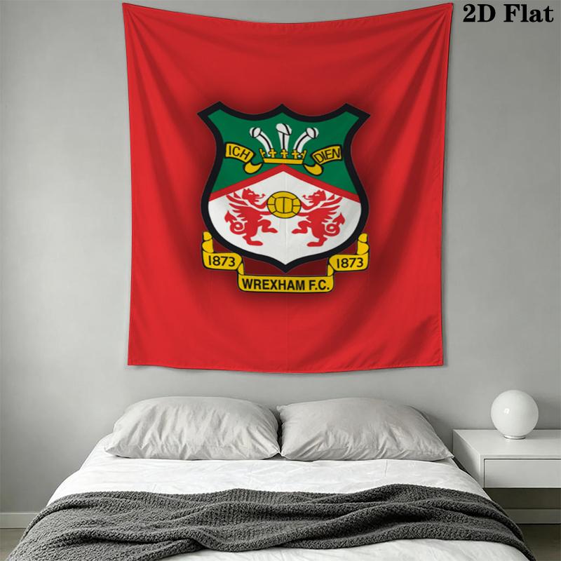 Wrexham AFC Wall Tapestry Aesthetic Wall Hanging Printed Fabric Blanket Decorative Tapestries for Bedroom Living Room Home Decor