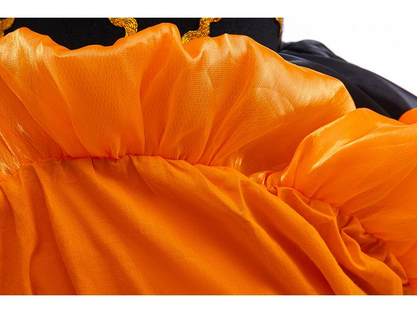 Princess Cosplay Dress: Girls' Little Witch Pumpkin Masquerade Costume