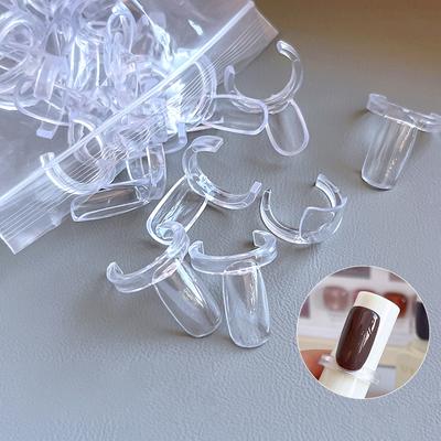 50Pcs Transparent Nail Display Ring Diy Color Board Display Ring Nail Polish Color Display Card Ring For Manicure Display Tool