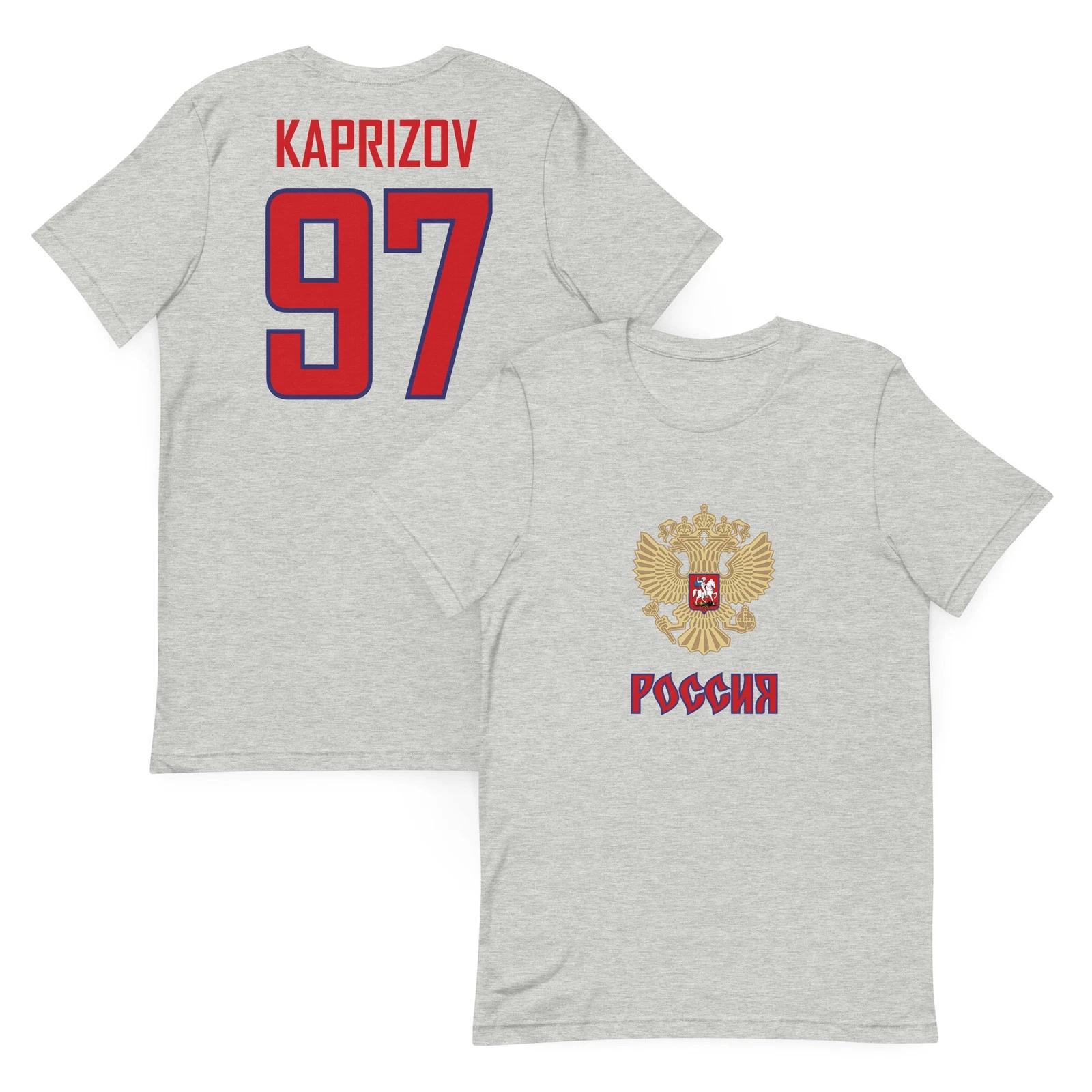 Kirill Kaprizov #97 Russia Hockey Jersey Shirt Olympics World Cup Wild S