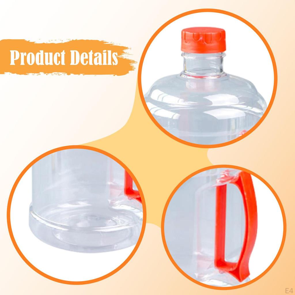 Wiederverwendbarer Wasserflaschenbehälter 2,5L Krug mit leichtem Griff, Aufbewahrungseimer für Wanderung Zeremonie Outdoor