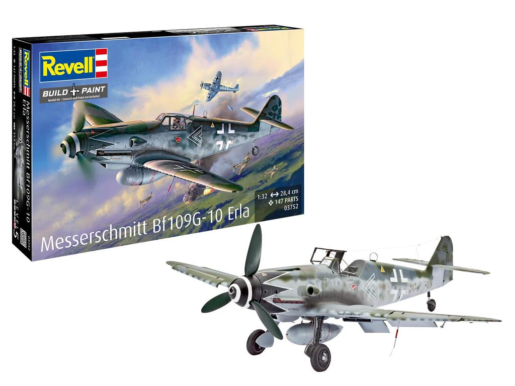 Revell Messerschmitt Plastic Model Kit 03752 1/32 Bf109G-10 “Erla” (Airplane)