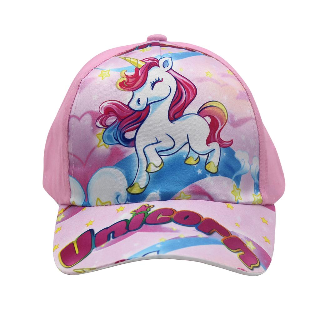 Unicorn-themed Baseball Cap for Children - Cute Cartoon Unicorn Baseball Cap with Sun Protection Brim Hat