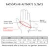 Bassdash Fishing UV Sun Quick Finger Gloves, Protection, Protection, Drying, UPF50+, 3/4
