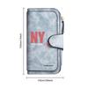 Stylish NYC Printed Long Wallet Multi Slot Card Holder Portable Purse