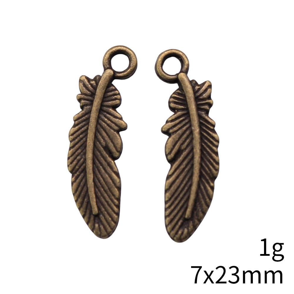 NewArrivals Charms Jewerly Making Feathers Leaf Charms Pendant Ornaments For Home Car Pendant